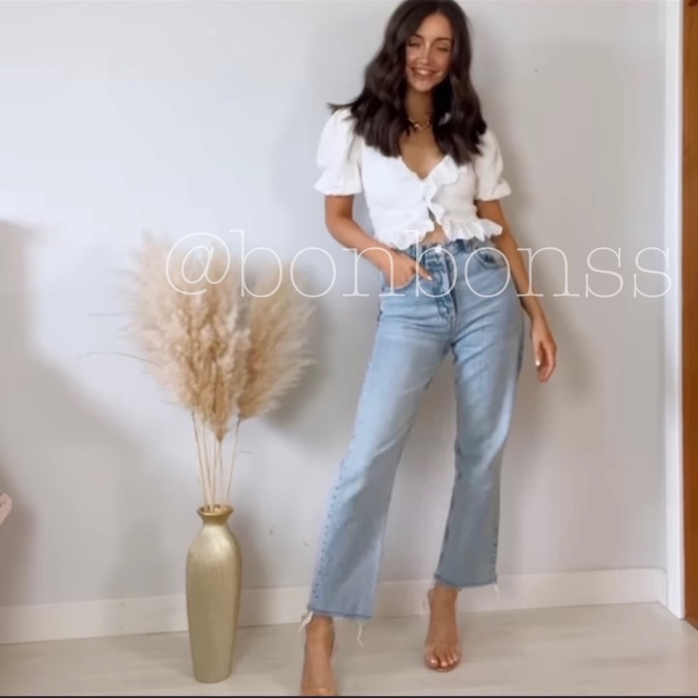 Zara white romantic top - Picture 6 of 6